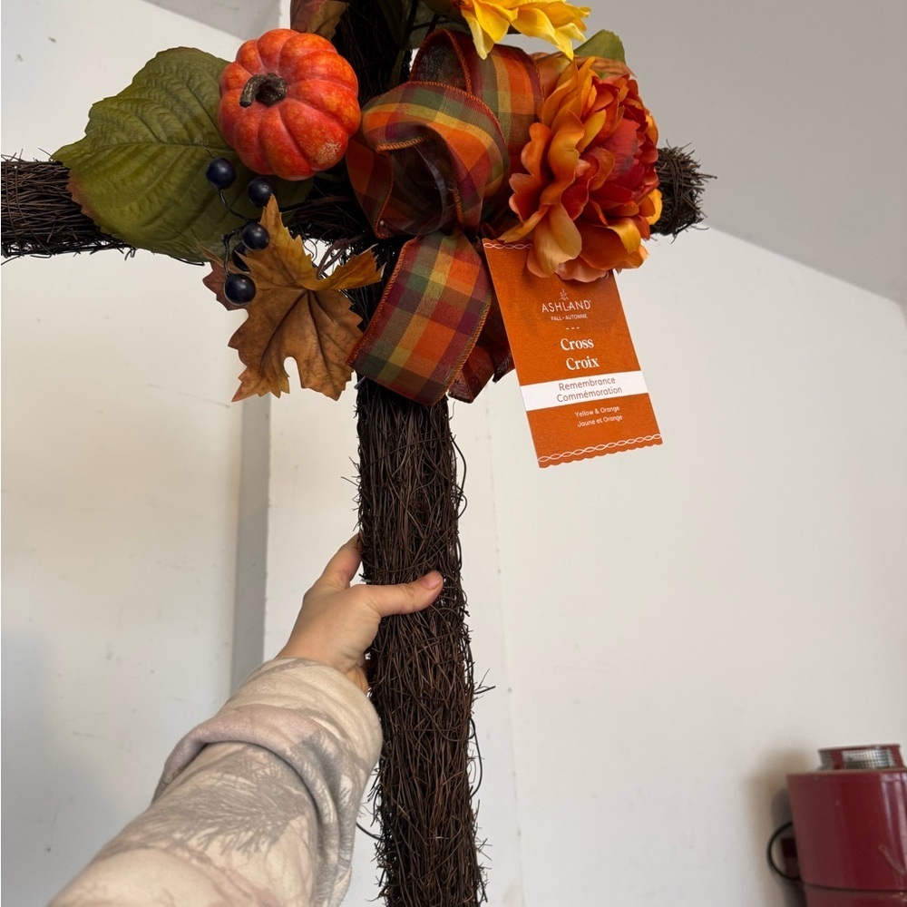 Ashland Harvest Cross with Orange and Green Accents